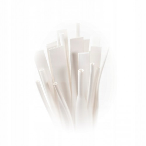 Koszulka Rurka Termokurczliwa Samogasnąca Biała 4,8/2,4 1mb