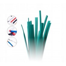 Koszulka Izolacyjna Rurka Termokurczliwa Zielona 4,8/2,4 1mb