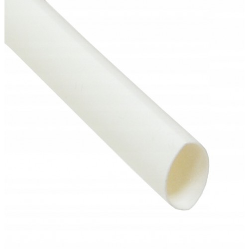 Rurka Izolacyjna Koszulka Termokurczliwa Samogasnąca 6,4/3,2 Biała 1m