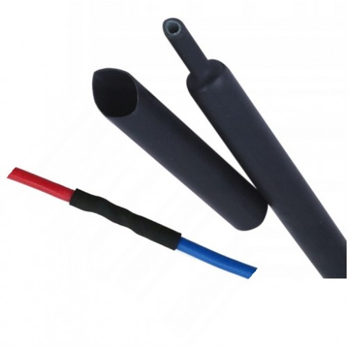 Koszulka izolacyjna rurka koszulka termokurczliwa czarna RTS-6,4/3,2 1m