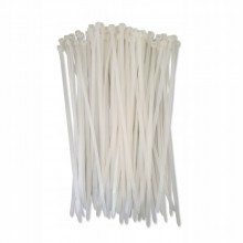 OPASKI ZACISKOWE KABLOWE do kabli TRYTYTKI białe mocne 200 x 4,8 100 szt