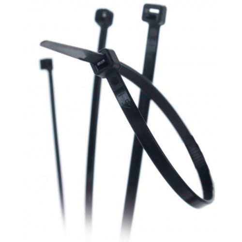 TRYTYTKI OPASKA ZACISKOWA KABLOWA DO KABLI TRYTKI CZARNA 4,8x360mm 100 szt