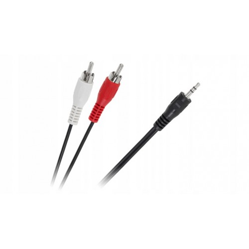 Kabel Przewód Audio JACK Wtyk 3,5-2 x RCA 1,5m