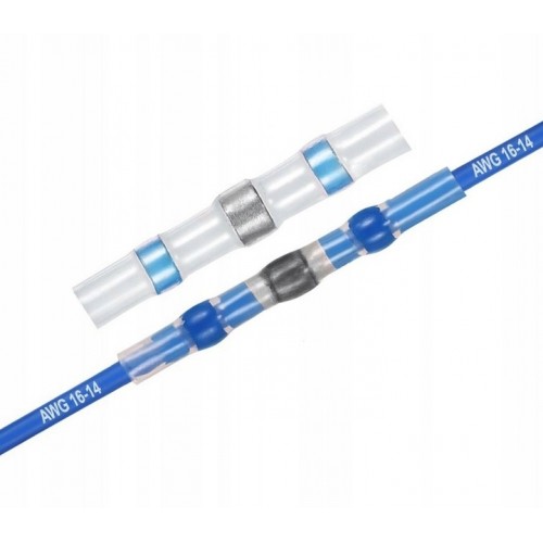 Złączki doczołowe z tulejką z cyny lutowniczej dla przekroju 1,5-2,5 mm2 TTN-40