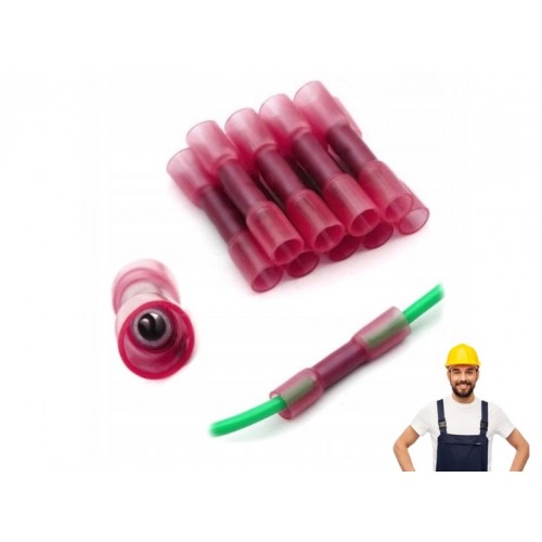 ZŁĄCZKA TERMOKURCZLIWA DOCZOŁOWA TULEJKĄ Z CYNY LUTOWNICZEJ KOSZULKA 10 szt