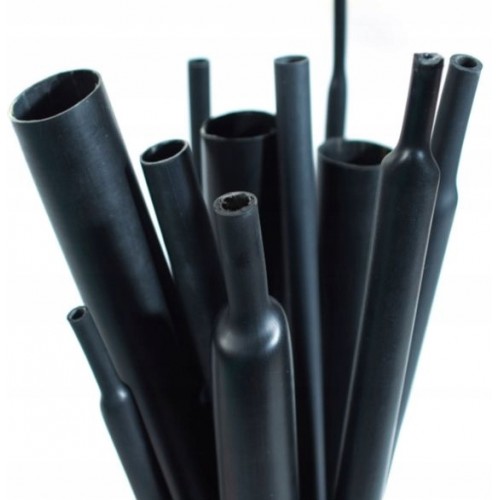 Koszulka rurka termokurczliwa z klejem czarna RTMK 28/6 1m