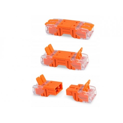 Szybkozłączka przelotowa dwuczęściowa łączeniowa 0,2-2,5 mm² / 2 , 1 szt.