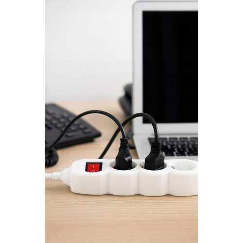 PRZEDŁUŻACZ LISTWA ZASILAJĄCA WYŁĄCZNIK UZIEMIENIE 4 GNIAZDA 5 m