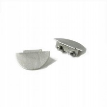 Zaślepka do Profilu LED Groove z Otworem Srebrna Zaślepka Boczna