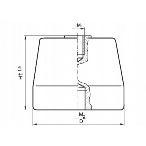 Izolator stacyjny wsporczy J4-1 (SW4/1) Biały