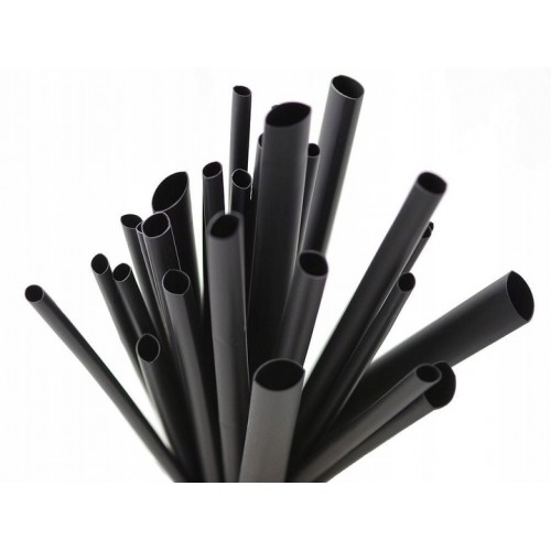 Koszulka Rurka Termokurczliwa z Klejem Czarna RTMK-8/2 1m