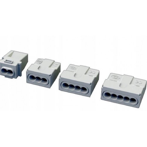 Złączka Instalacyjna Bezśrubowa 4-torowa 4x-1-2,5 Szybkozłącze