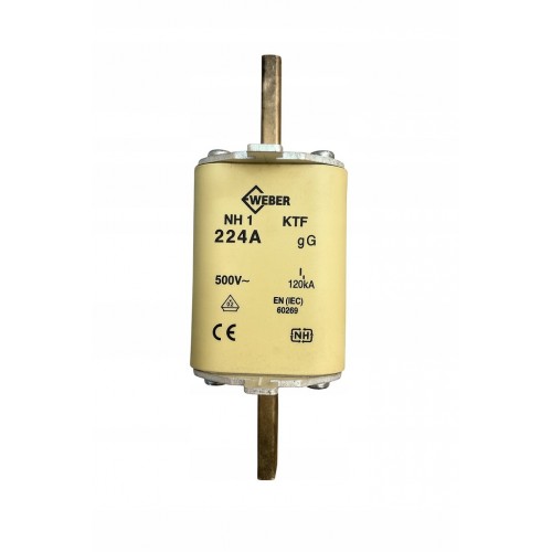 Wkładka Bezpiecznikowa Wkładka Topikowa Przemysłowa NH 1 KTF/gG 224 A 500V