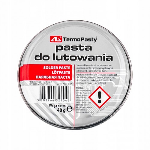 Pasta Lutownicza Topnik Pasta Do Lutowania 40g AG