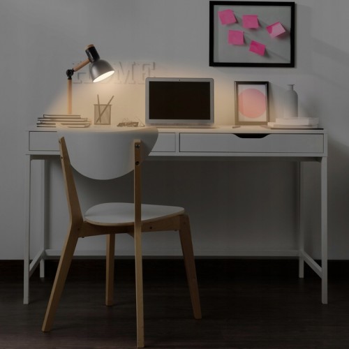 Lampka Biurkowa Kreślarska Lampka Nocna Szkolna Drewniana E27 60W