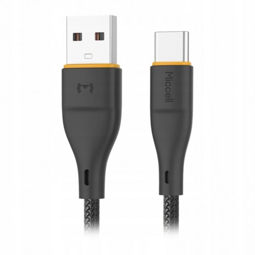 Kabel USB - USB typ C 1 m Mocny Szybki czarny