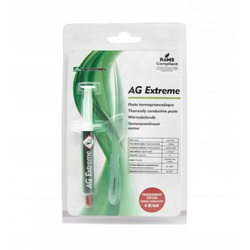 Pasta Termoprzewodząca Termopasta AG Extreme 6W/mk 3g