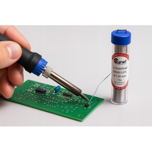 Cyna fiolka 1mm 16g Sn60Pb40 spoiwo lutownicze cyna lutownicza PROFESSIONAL LUX07059