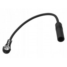 Przejście Antenowe Adapter Antenowy Samochodowy DIN-ISO Wtyk Gniazdo Kątowe