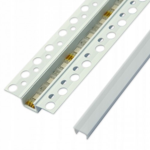 Profil LED Profil Do Taśm LED Wpuszczany GK Biały Mleczny Klosz 2m