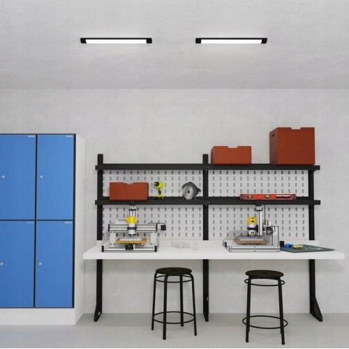 Oprawa Ścienno Sufitowa LED Metalowa Lampa LED Slim 18W 4000K Czarna