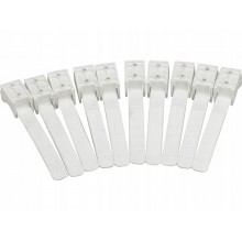 UCHWYT PASKOWY ZACISKOWY DO PRZEWODÓW KABLI  UP-50 130 mm 10 sztuk