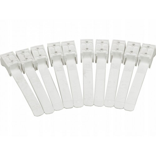 UCHWYT PASKOWY ZACISKOWY DO PRZEWODÓW KABLI  UP-50 130 mm 10 sztuk