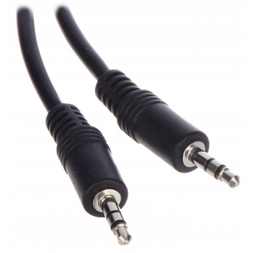 Kabel Przewód AUDIO JACK Przyłącze JACK 3,5 wtyk-wtyk AUX 1,8m Czarny