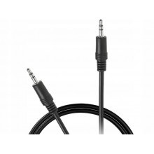Kabel Przewód AUDIO JACK Przyłącze JACK 3,5 wtyk-wtyk AUX 1,8m Czarny