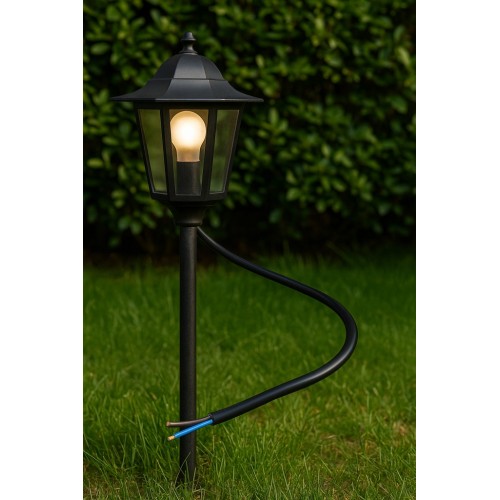 Przewód OWY 2x2,5 H05VV-F czarny BĘBEN (17087)