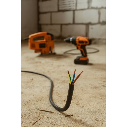 Przewód OWY 3x2,5 mm2 H05VV-F 300/500V czarny