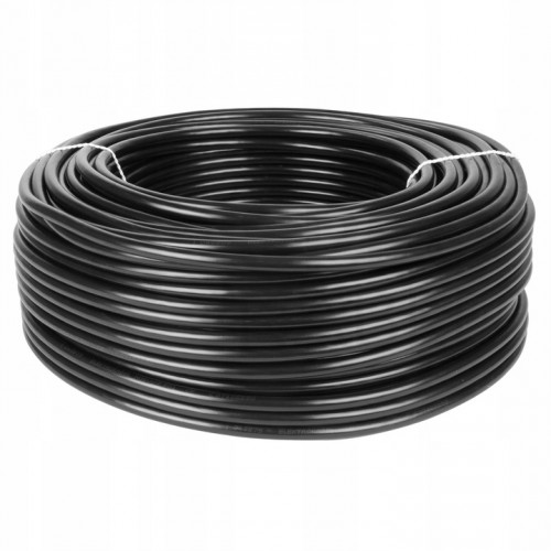 Przewód Kabel Siłowy Linka OWY 4x0,75 mm H05VV-F Czarny 500V 1m