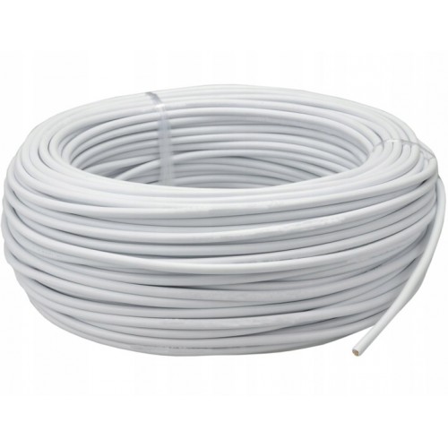 Przewód Kabel Linka Warsztatowy OWY 4x1 H05VV-F Biały 1m