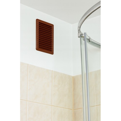 Kratka wentylacyjna łazienkowa brąz 140x210 14x21 14/21 brązowa