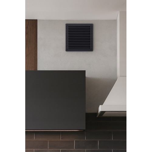 Kratka wentylacyjna z siatką grafit 170x170 17x17 17/17 grafitowa