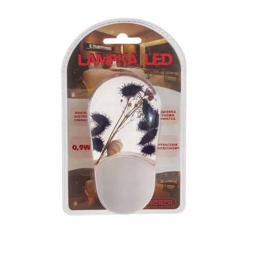 Lampka Nocna LED do Gniazdka Kontaktu Wtyczkowa LED Czujnik Zmierzchu