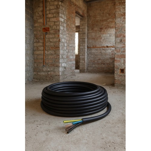 Przewód OWY 500V  5x1,5 mm2 300/500v 1mb czarny