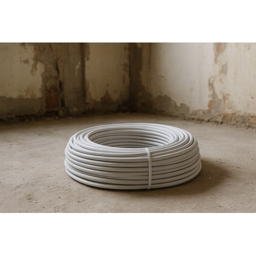 Kabel Przewód Elektryczny OMY 2x1,5 mm 300V H03VV-F Biały 1m