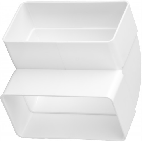 KOLANO WENTYLACYJNE PIONOWE KANAŁ PŁASKI ŁĄCZNIK WENTYLACJI 110x55 90°