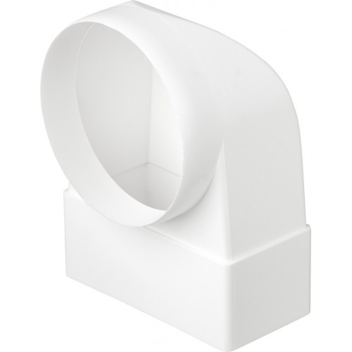 KANAŁ WENTYLACYJNY KOLANO ŁĄCZNIKOWE OKRĄGŁE PRZEJŚCIE WENTYLACJA 110x55