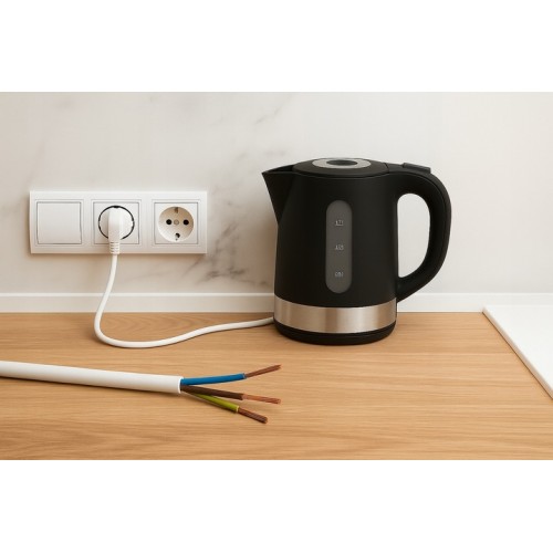 Przewód Kabel Elektryczny OMY 3x0,5 300V Biały 1m