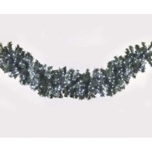 Lampki choinkowe 300 LED Biały Zimny gęste 3,6m