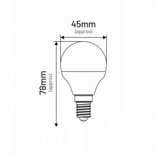 Żarówka LED kulka G45 E14 6W kulka 490lm 4000K