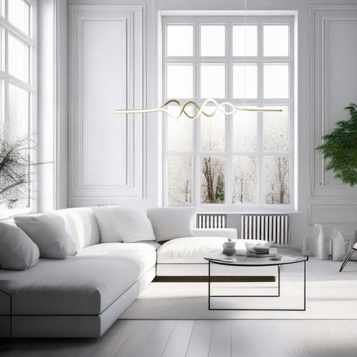 Lampa wisząca ANCONA LED 36W 4000K zakręcone serpentyny nad stół Milagro