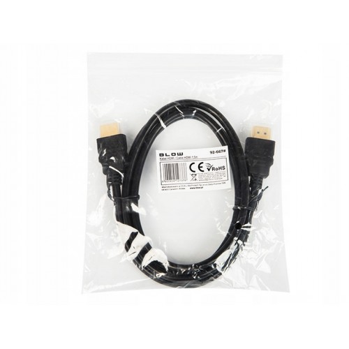 PRZEWÓD KABEL CZARNY HDMI 4K UHD HDR BLOW 1,5 METRA