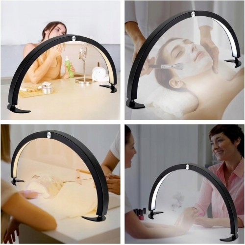LAMPA KOSMETYCZNA LED BEZCIENIOWA SKŁADANA ŁUK DO MANICURE NA BIURKO