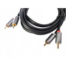 Kabel Przewód Audio 2x RCA (cinch) - 2x RCA (cinch) 3 m Kruger&Matz Basic