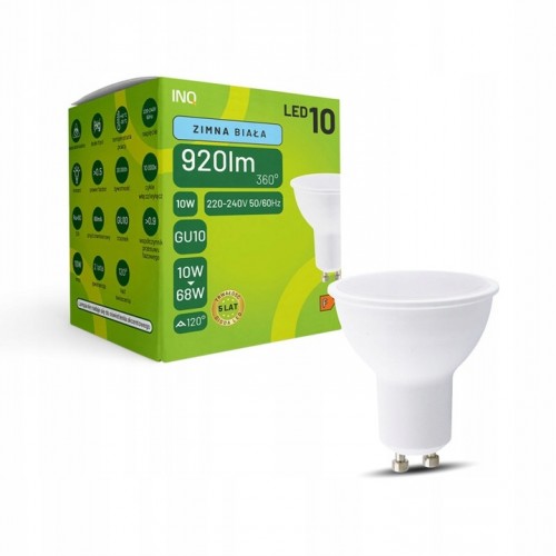 Mocna żarówka LED GU10 10W z zimnym światłem 6500K 920lm