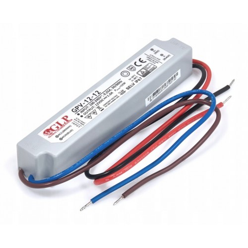 Zasilacz hermetyczny do taśm led 230V 12V 12W 1A GPV-12-12