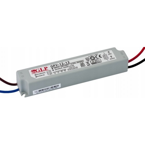 Zasilacz hermetyczny do taśm led 230V 12V 12W 1A GPV-12-12